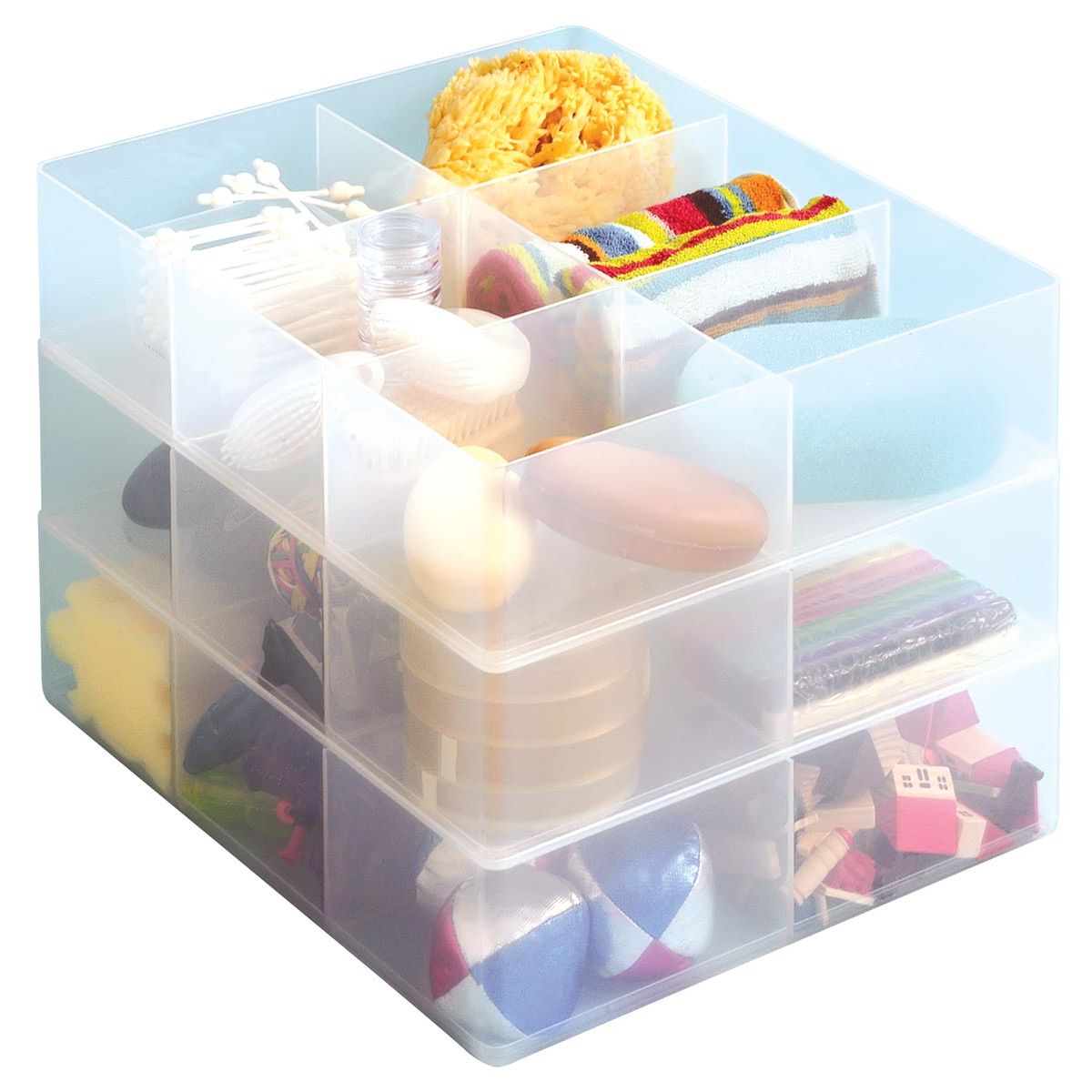Really Useful Box – Box, Büroteiler mit 6 Fächern, transparent