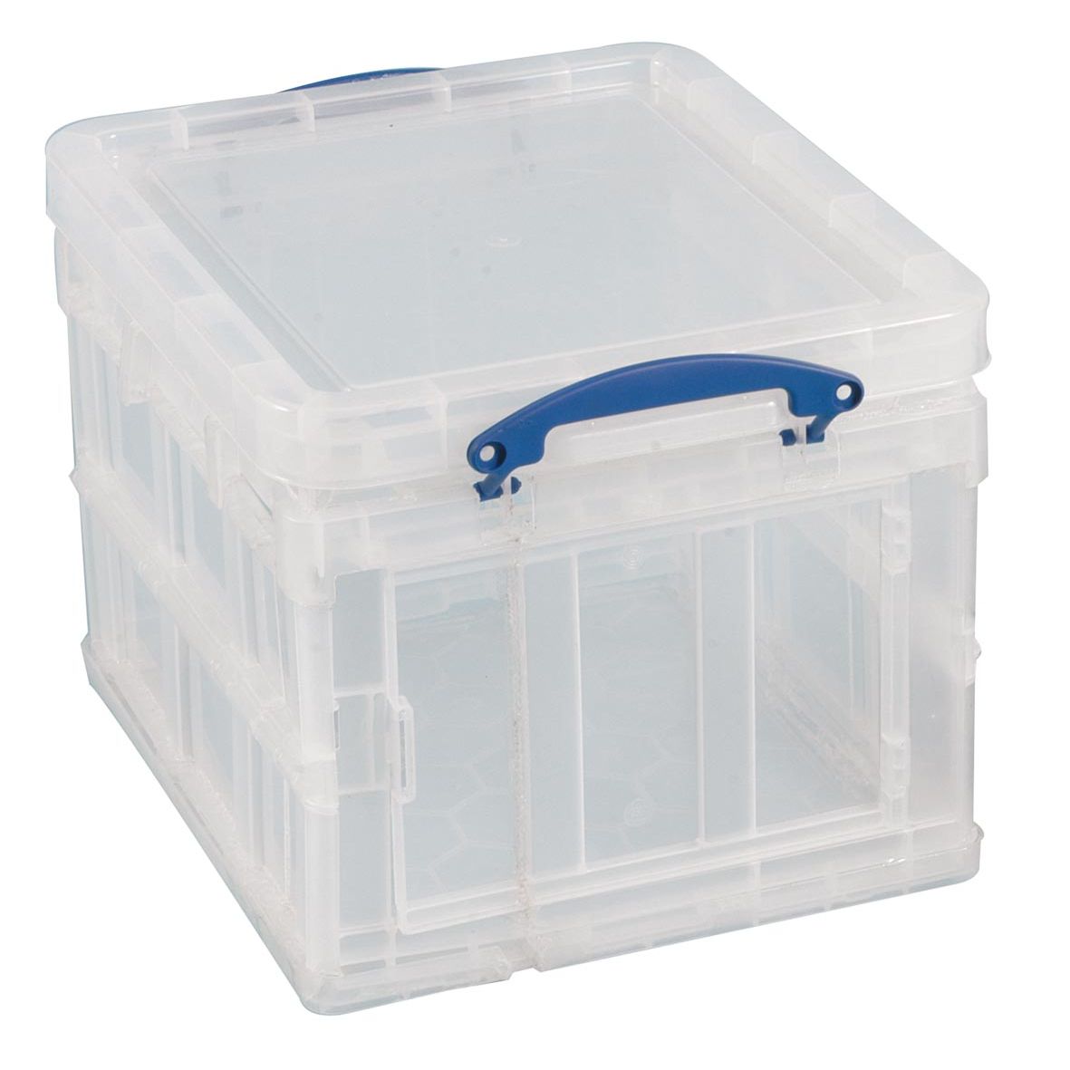 Really Useful Box - Box Aufbewahrungsbox 35 Liter faltbar, transparent