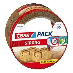 Tesa - Verpackungspaket® Strong 66mx50mm braun | 6 Stück