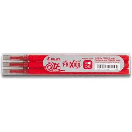Pilot - Tintenroller-Mine friXion fein rot, Set à 3 Stück