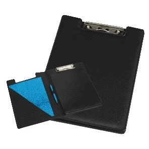 Rillstab - Klemmbrettmappe 98850 Luxus-Kunstleder schwarz