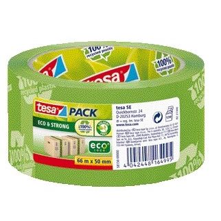 Tesa - Verpackungspaket® Eco Strong 66mx50mm grün bedruckt