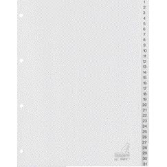 Kangaro - Tabs 4-Loch G431C 1-31 nummeriertes graues PP