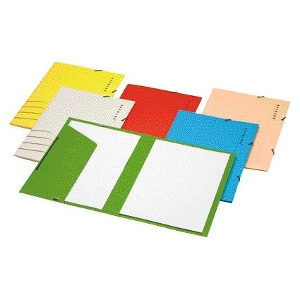 Jalema - Elastomap Folio 100 % recycelter Karton 250 gr Blau | 5 Stück