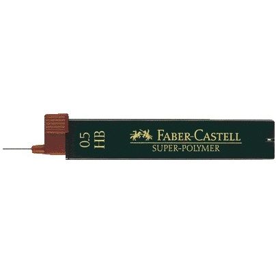 Faber Castell - Bleistiftmine Faber-Castell HB 0,5 mm Superpolymer-Röhre mit 12 Stück