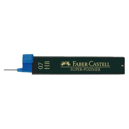 Faber Castell - Bleistiftmine Faber-Castell HB 0,7 mm Superpolymer-Röhre mit 12 Stück