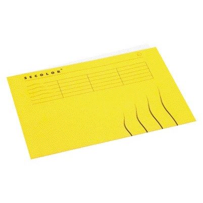 Jalema - Faltmappe A4 100 % recycelter Karton 250 g gelb | 25 Stück
