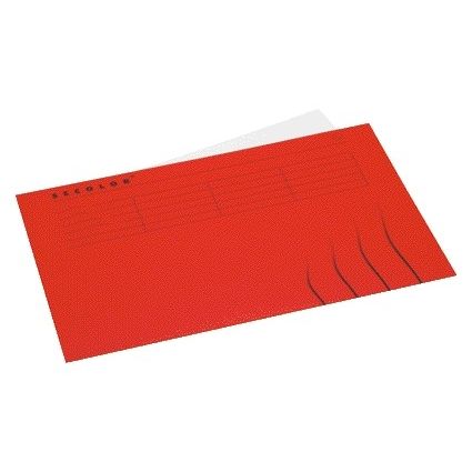 Jalema – Faltmappe Folio, 100 % recycelter Karton, 250 g, Rot | 25 Stück