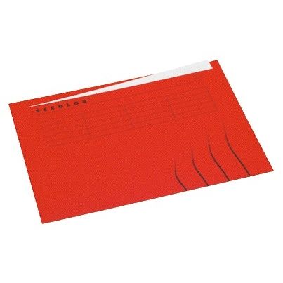 Jalema – Faltmappe mit Markenlasche A4, 100 % recycelter Karton, 250 g, Rot