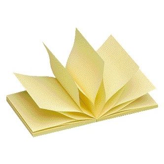 Quantore - Notizblock Z-Note 76x76mm gelb | 6 Stück