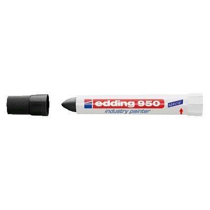 Edding - Filzstift 950 Paste rund 10mm schwarz | 10 Stück