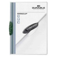 Langlebig - Klemmmappe Swingclip 30 Blatt grün