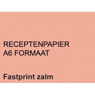Fastprint - Rezeptpapier A6 80gr Lachs 2000 Blatt