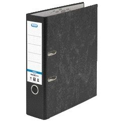 Elba - Ordner Smart Original A4 80mm Karton schwarz wolkig