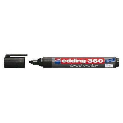 Edding - Whiteboardmarker 360 rund 1,5-3mm schwarz | 10 Stück