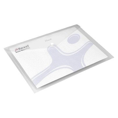 Rexel - Umschlagbeutel Eis A4 transparent 5 Stück