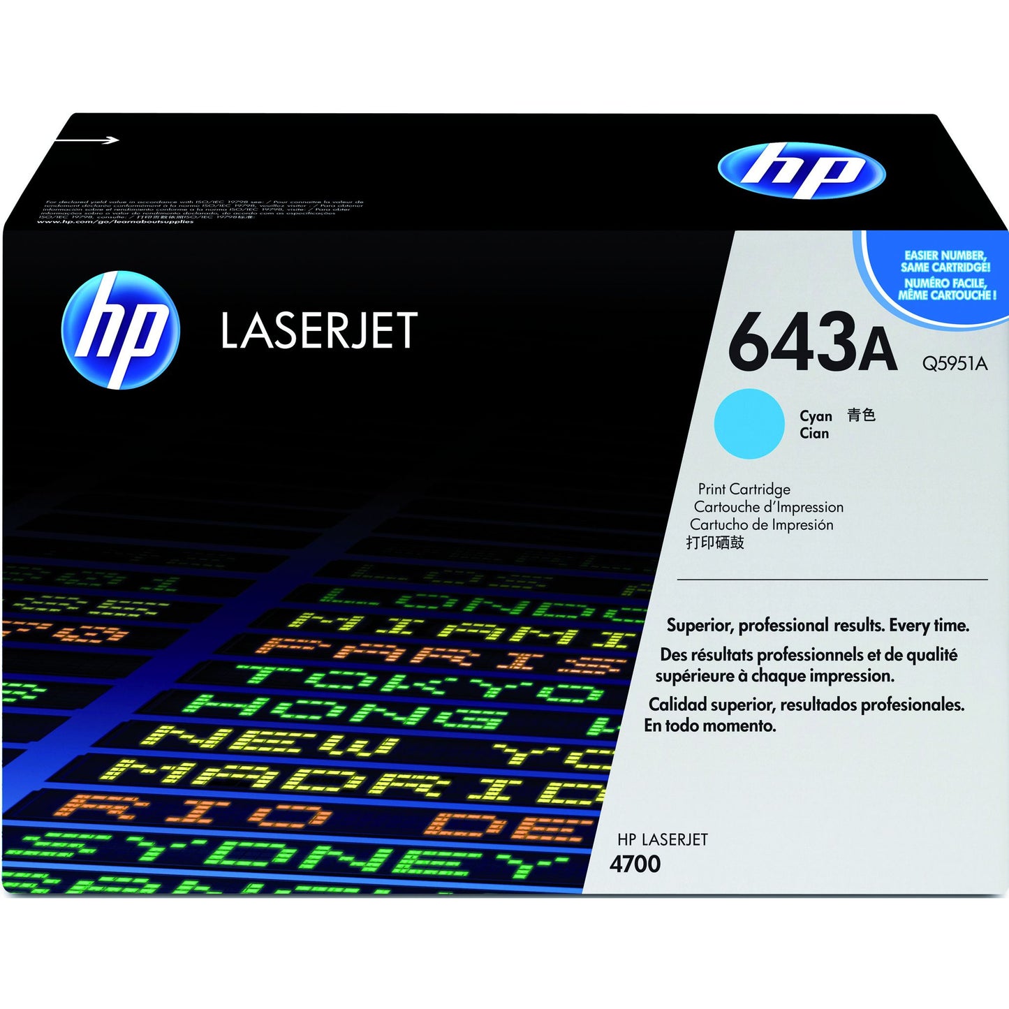 HP - Tonerkartusche q5951a 643a blau