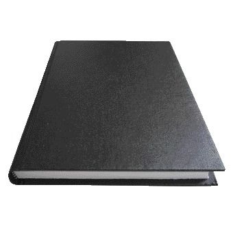Qbasic – Hardcover-Notizbuch A5, 400 Seiten, schwarz