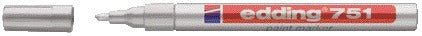 Edding - Filzstift edding 751 Lack rund 1-2mm silber | 10 Stück