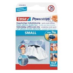 Tesa - Klebestreifen Powerstrips® SMALL doppelseitig 1kg 14 Stück