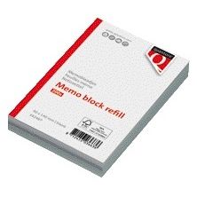 Quantore - Loseblatt-Notizblätter 140x90x20mm 200 Blatt | 3 Stück