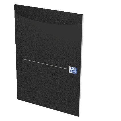 Oxford - Schreibblock Smart A4 line 50 Blatt 80gr schwarz | 10 Stück
