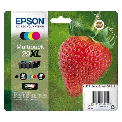 Epson - Tintenpatrone 29XL T2996 Schwarz + 3 Farben