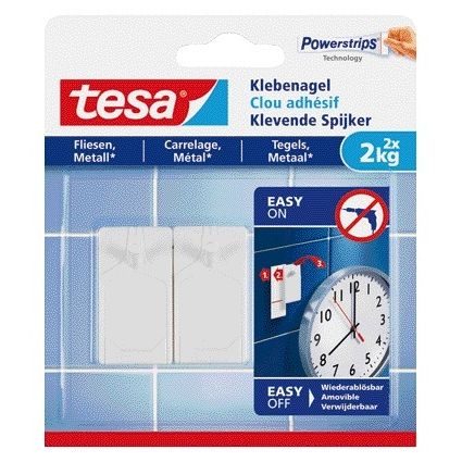 Tesa - Kleber Nail® Fliesen Metall 2kg weiß 2 Stück