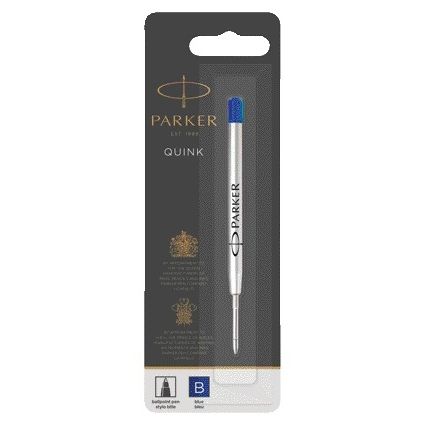 Parker - Kugelschreibermine Quink Wide Blue Wide Blister à 1 Stück | 12 Stück