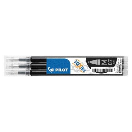 Pilot - Tintenroller-Mine friXion medium schwarz, Set à 3 Stück
