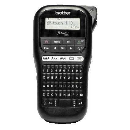 Brother - Etikettendrucker P-touch TZe PT-H110 tragbar qwerty 12mm schwarz