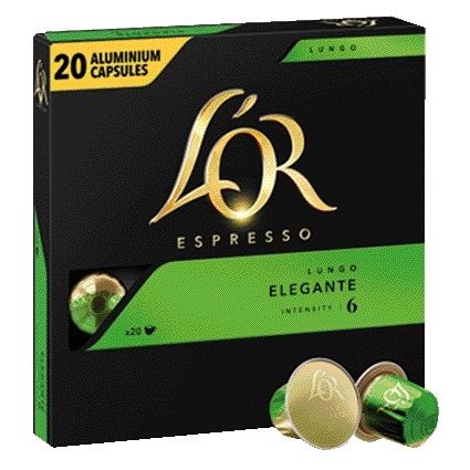 Douwe Egberts - Kaffeetassen L'Or Espresso Lungo Elegante 20 Stück