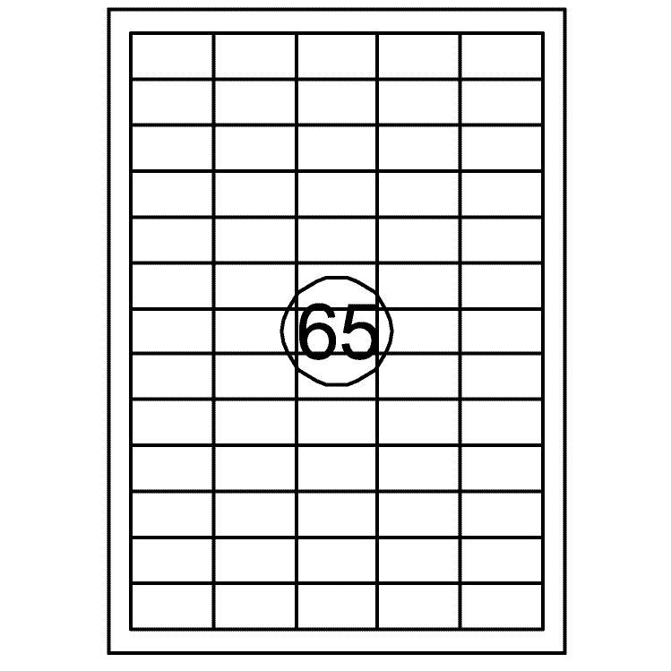Quantore - Etikett 38,1mmx21,2mm 6500 Stück