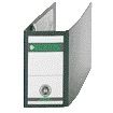 Leitz - Ordner A6 77mm horizontal, Karton schwarz