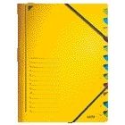 Leitz - Sortiermappe 12 Pappregister gelb