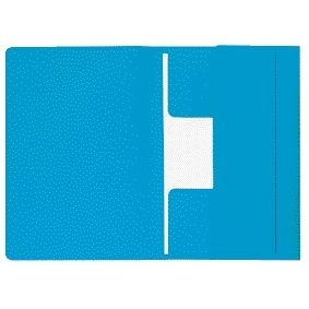 Quantore - Aktenordner Djois Mammoet Folio 3 Klappen 250gr recycelt blau | 10 Stück