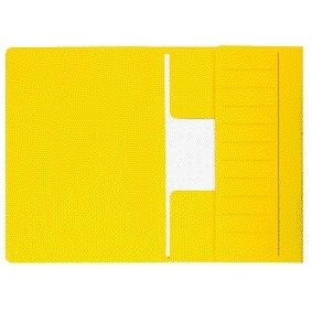 Djois - Aktenordner Mammoet Folio 3 Klappen 250gr recycelt gelb 50 Stück
