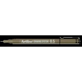 Artline - Technischer Fineliner 0,5 mm schwarz | 12 Stück