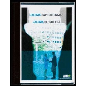 Jalema - Berichtsmappe Djois mit Schnellverschluss und Abdeckplatte A4 schwarz | 50 Stück