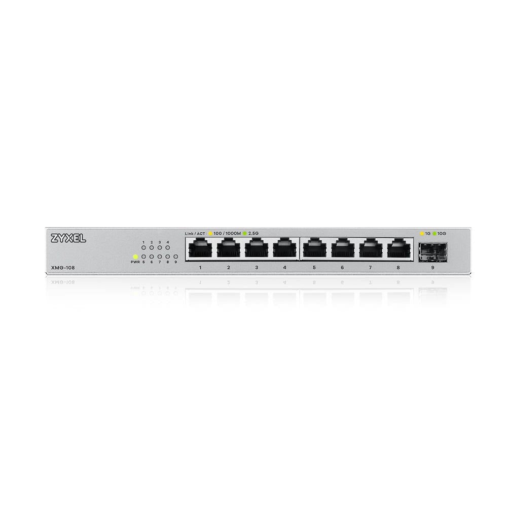 ZYXEL - XMG-108 Unmanaged 2.5G Ethernet (100/1000/2500) Zilver