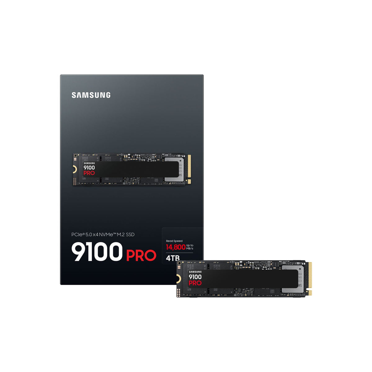Samsung - MZ-VAP4T0 4 TB M.2 PCI s 5.0 NVMe V-NAND TLC