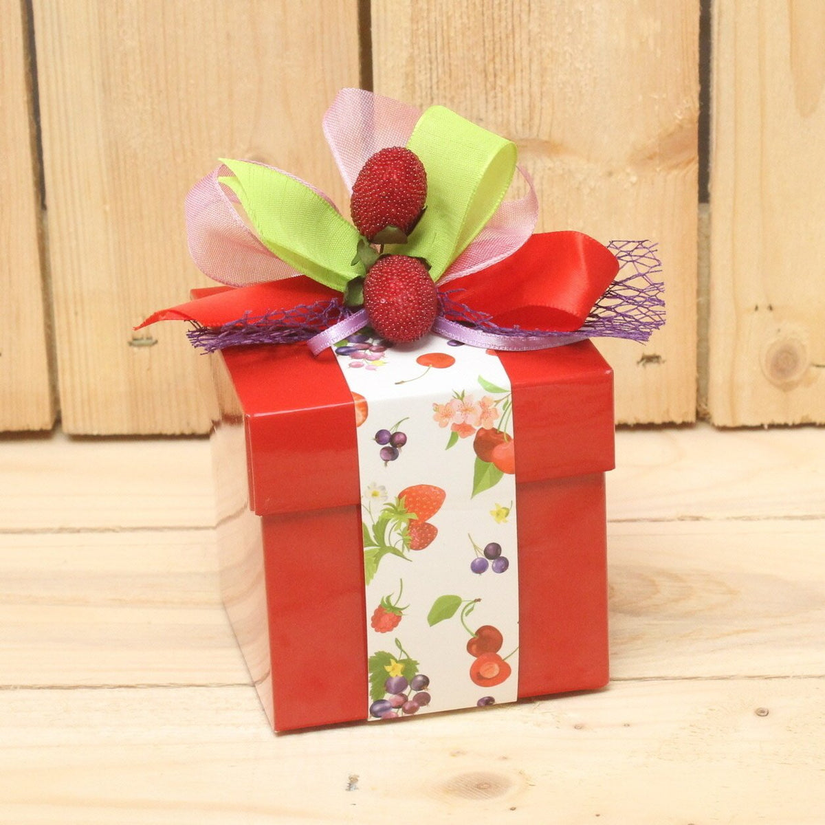 Bonbon doosjes - Chocolade doosje - Rood KC Zomerfruit - 24 stuks