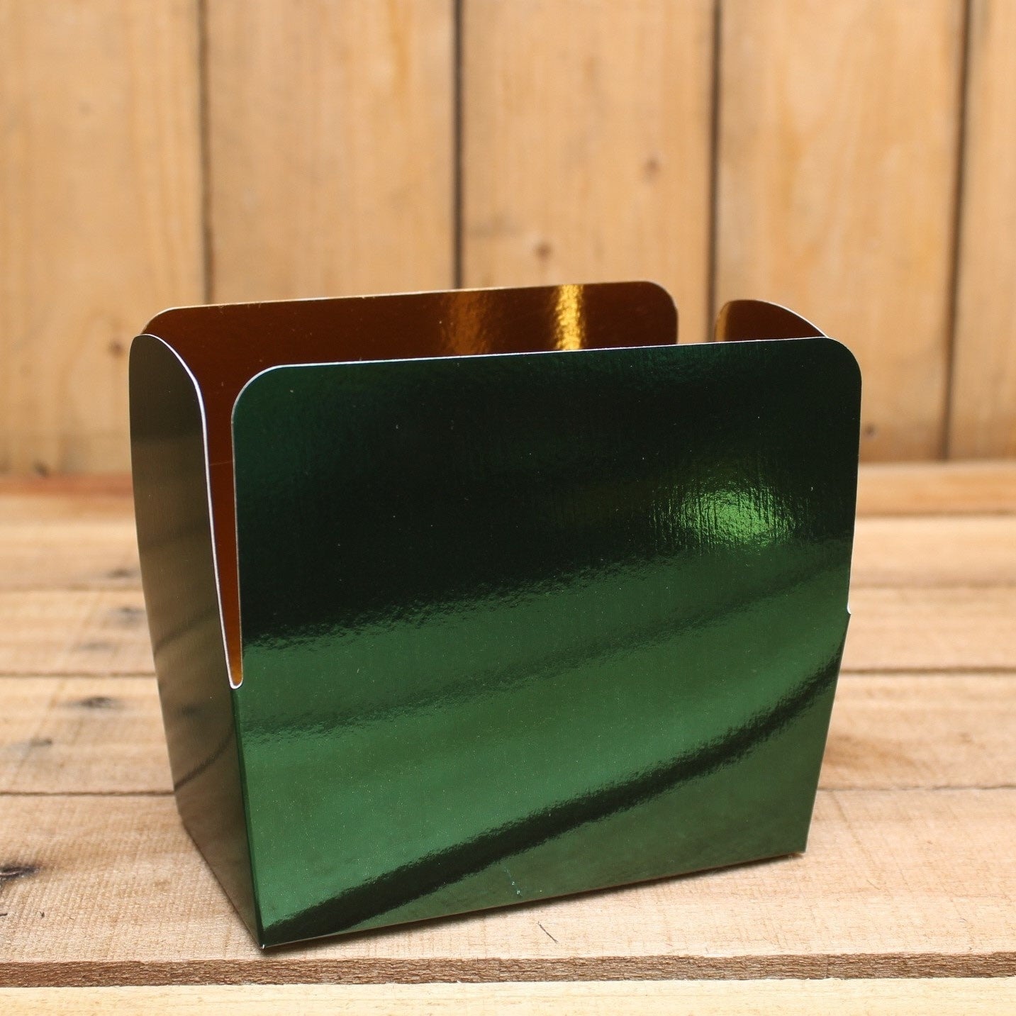 Bonbon doosjes - Chocolade doosje - Kerstgroen metallic