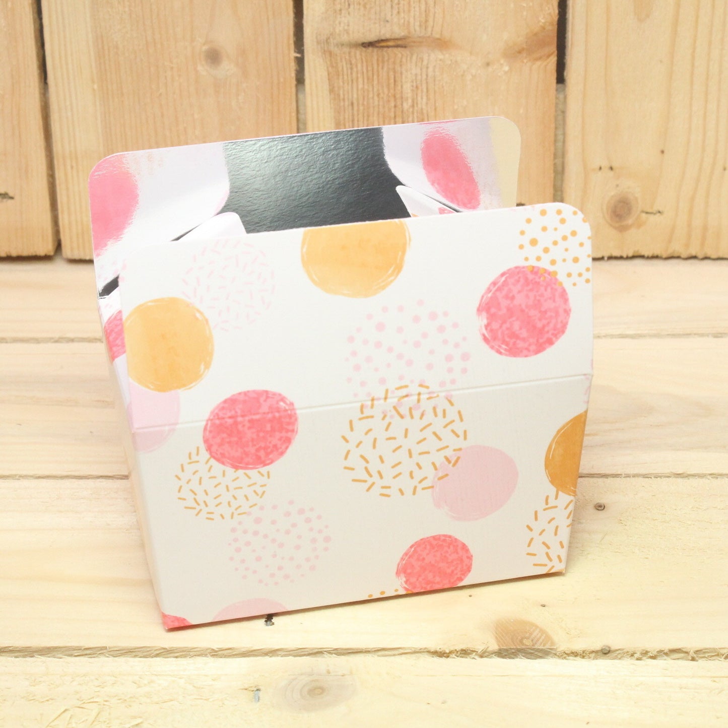 Bonbon doosjes - Chocolade doosje - Soft dot LAAG - 24 stuks