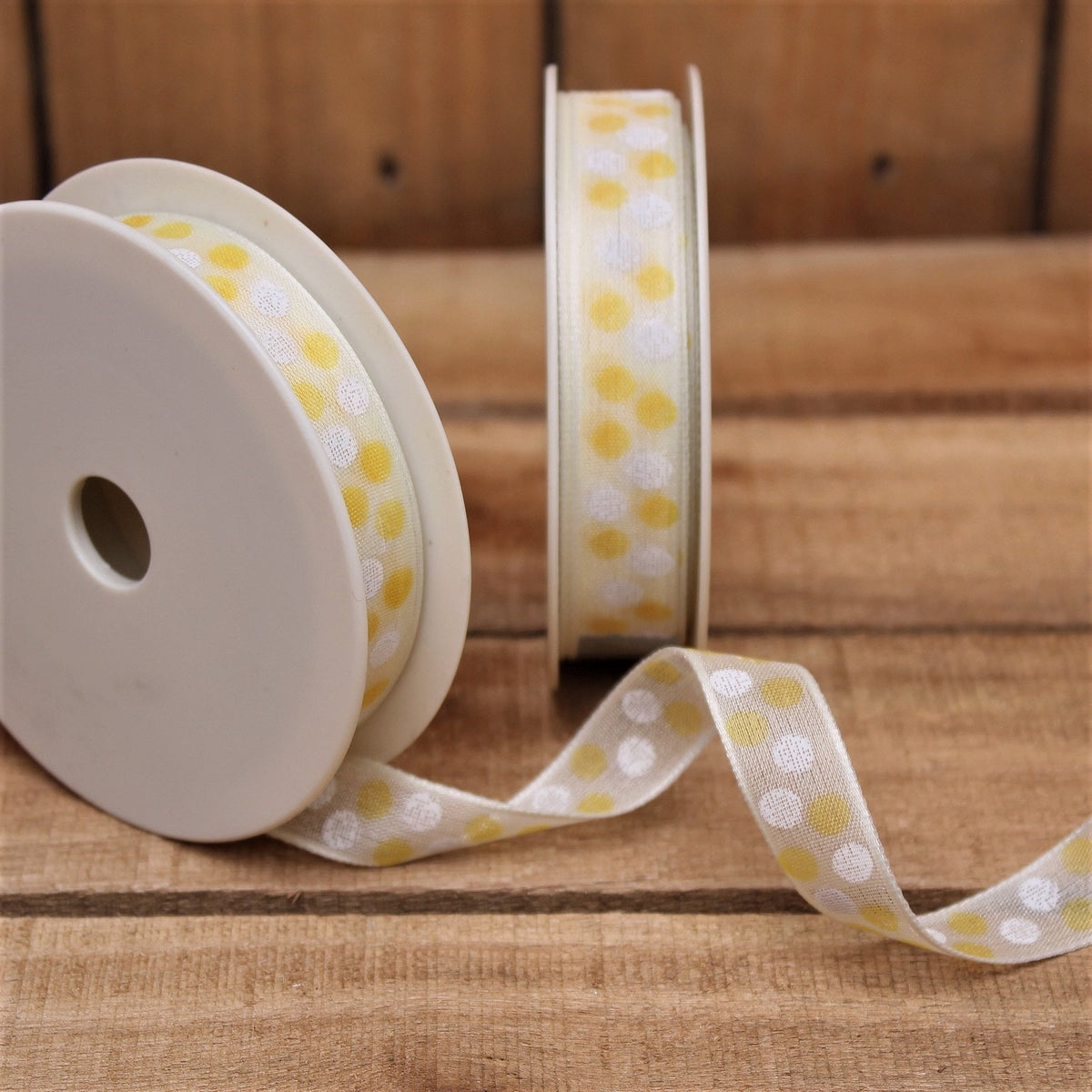 Bonbon doosjes - Chocolade doosje - Gele bolletjes 9105 - 1 stuks