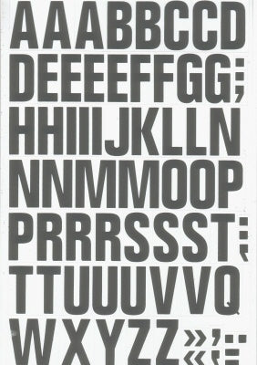 Klika - Magnetische letters 43mm wit/zwart