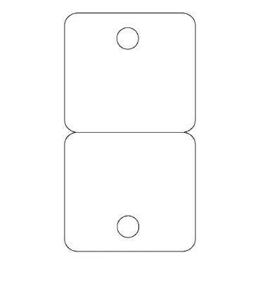 Klika - Byoux-kaartje type 16 bxh 60x110 mm