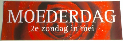 Klika - Raambiljet thema MOEDERDAG afm. 98x33cm