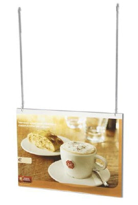 Klika - Acryl-U-Halter A4 horizontal mit 2 Löchern 30 Stück