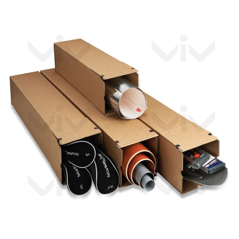 Klika - Längliche Box Single Wave 715 x 105 x 105 mm braun | 10 Stück